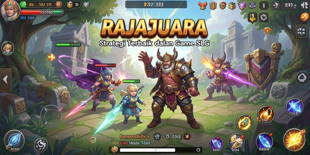Gameplay mendalam RAJAJUARA dengan strategi pertempuran yang seru.