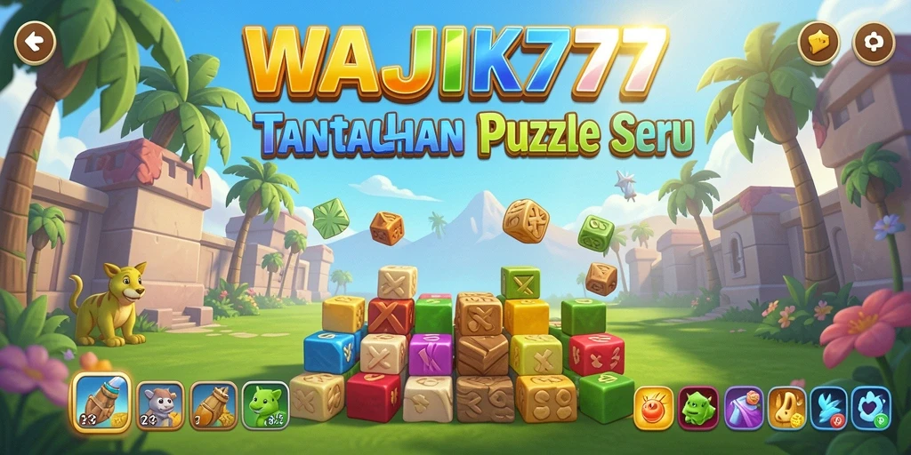 Tampilan gameplay puzzle yang menarik dan menantang.